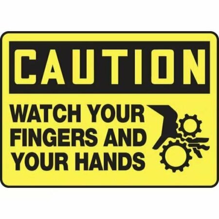 ACCUFORM OSHA CAUTION SAFETY SIGN  WATCH YOUR MEQM672XL